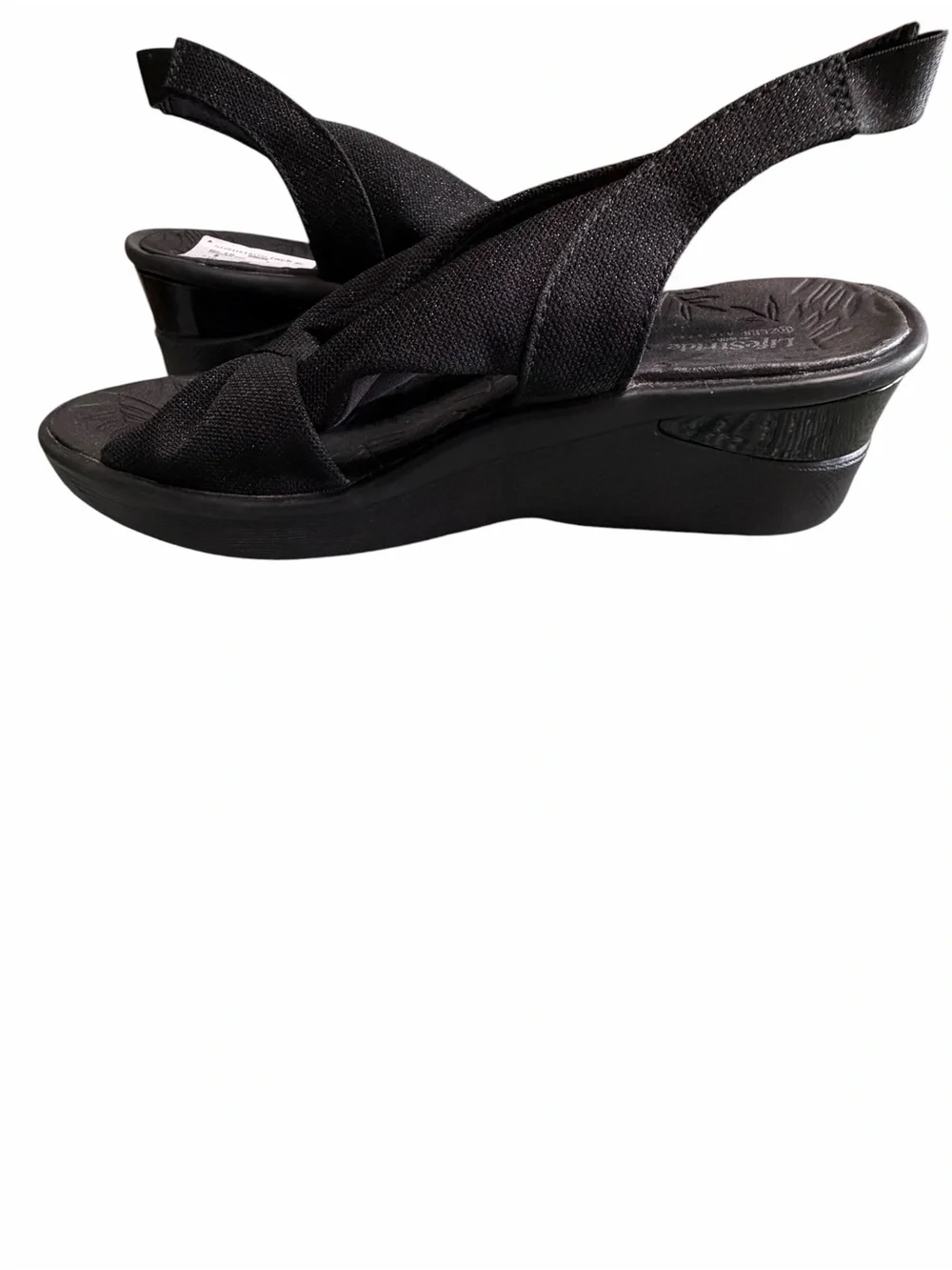 Life Stride Black Knot-Front Slingback Sandals - Women